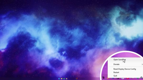 Sunshine System Tray Icon