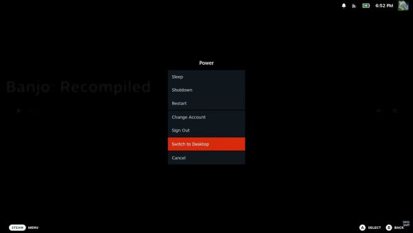 Switching to Desktop Mode
